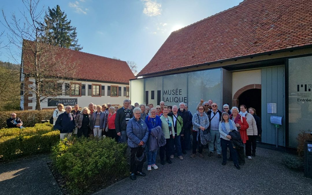 SORTIE DU 2 AVRIL 2026 : MUSEES DU SABOTIER ET LALIQUE.